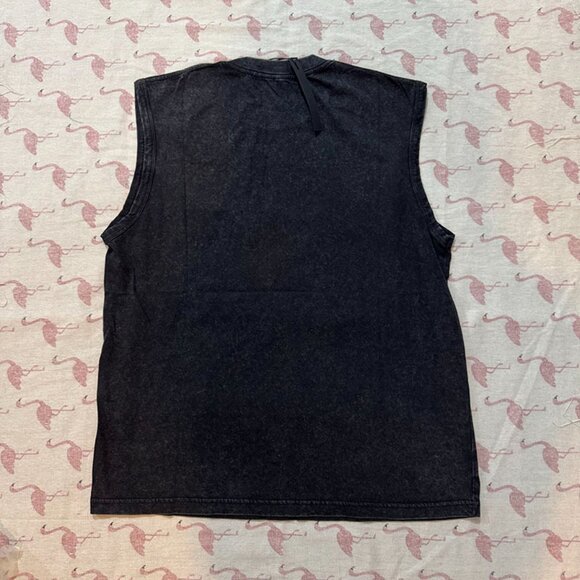 Amiri Sleeveless Denim Vest With Eagle Print - Picture 4 of 4